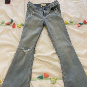 Abercrombie high rise flare jeans
